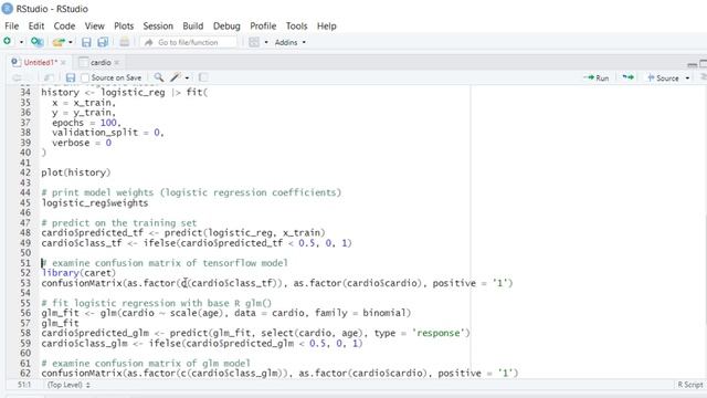 TensorFlow in R: How to fit a logistic regression - R for Data Science смотреть онлайн