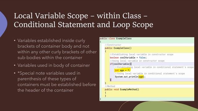 Variable Scope And Access Modifiers in Java смотреть онлайн