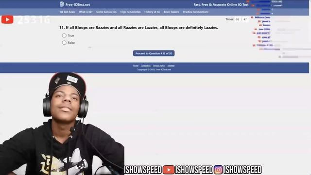 IShowSpeed Tests His IQ...