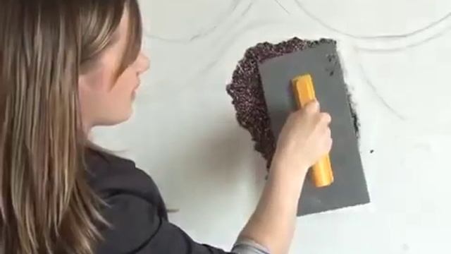 Жидкие обои как нанести на стены смотреть онлайн