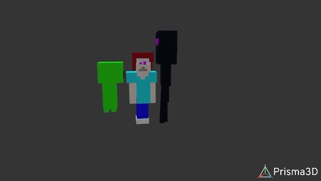 la pelea de steve creeper slenderman minecraft prisma 3d смотреть онлайн