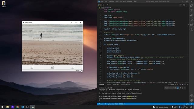 Simple Image Viewer + status bar demo - Python смотреть онлайн