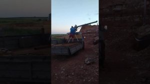 Самодельный манипулятор на Газель(первый подъем)