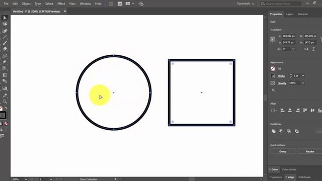Adobe illustrator Basic tips - Direct selection tool - Hindi смотреть онлайн