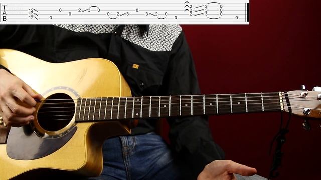 Как играть крутой акустический блюз рифф со слайдом - Уроки игры на гитаре Первый Лад смотреть онлайн