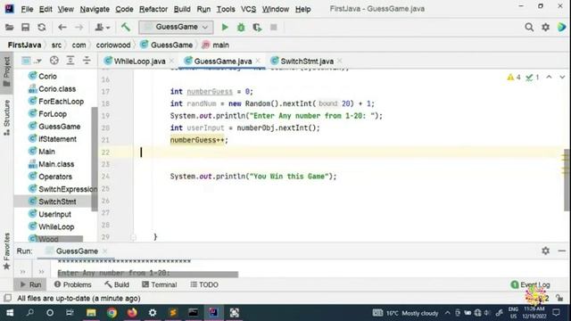 36. How to make Guessing Game with Java | Learn While loop смотреть онлайн