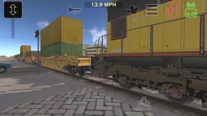 американский грузовой поезд везёт натяжной состав 39 вагонов