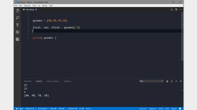 12 - Tuples ( unpacking ) | Python Tutorials смотреть онлайн