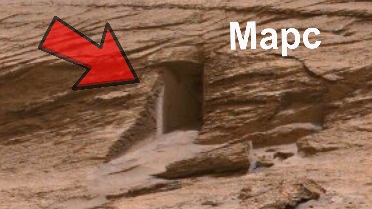 Словно дверной проём на Марсе образование в скале горы Шарп смотреть онлайн