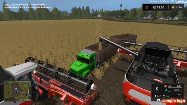 FarmingSimulator2017FarmTown Dvaz#3 Уборка бобов и продаем бобы смотреть онлайн