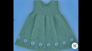 Детские вязаные платья на любой вкус.