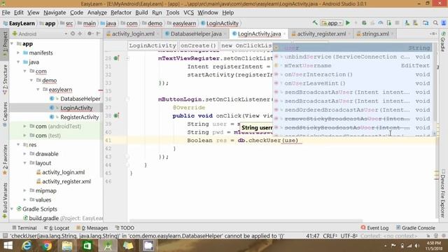 Create Login And Registration Screen In Android | App Development Tutorial смотреть онлайн