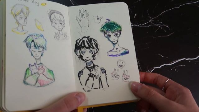 ЖЕЛТЫЙ СКЕЧТБУК ✌ как менялся мой стиль РИСОВАНИЯ // обзор маленького скетчбука смотреть онлайн