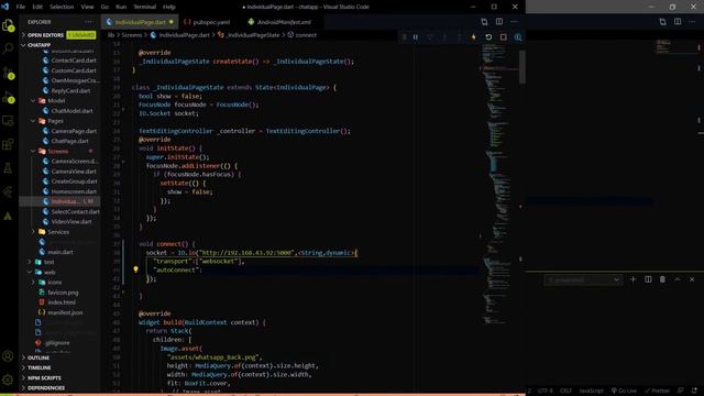 Flutter - Let's Connect our Chat App to SocketIo Server (Backend) || Realtime Communication || #18 смотреть онлайн