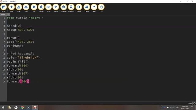 Python Turtle - Code the Hungarian Flag Tutorial смотреть онлайн