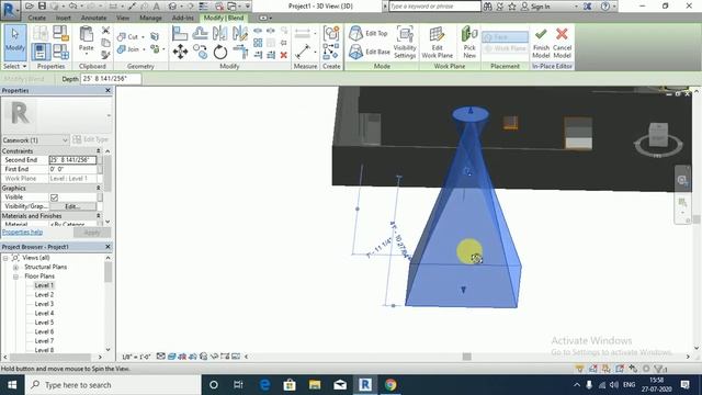 How to Use BLEND in REVIT Architecture | TUTORIALS in HINDI EP-19 @ExcellenceTechnology смотреть онлайн