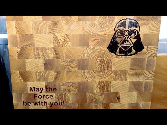 Darth Vader end grain cutting board смотреть онлайн