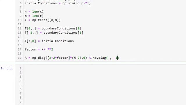 Solving Heat equation PDE using Crank Nicholson method смотреть онлайн