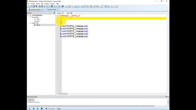 Proteus VSM Studio C Code Modularization смотреть онлайн
