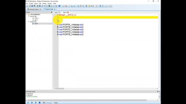Proteus VSM Studio C Code Modularization