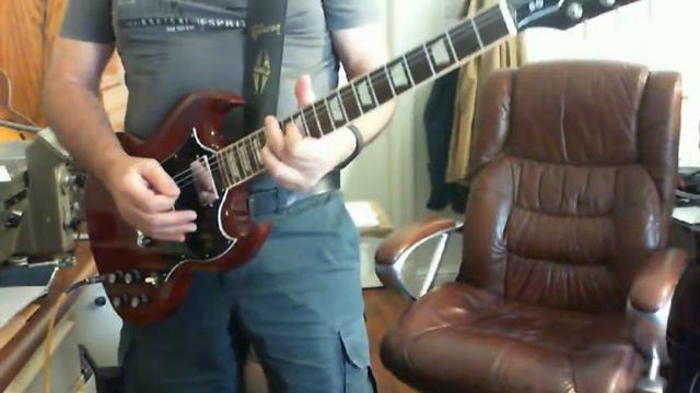 upbeat bluesy jam on Fender G-DEC 3 with 2016 Gibson SG Standard смотреть онлайн