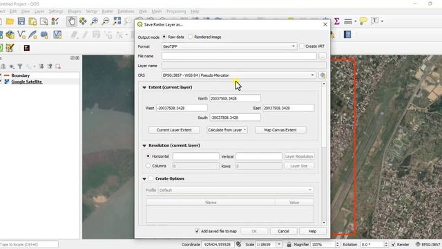 How to download Georeferenced Google Satellite Imagery on QGIS смотреть онлайн