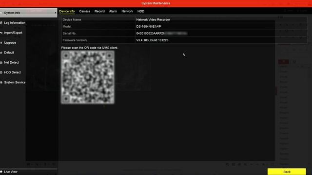 How to find the serial number in a Hikvision NVR | QR CODE and serial смотреть онлайн