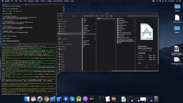 Push notification configuration with Ionic on Cordova for iOS on Mac смотреть онлайн