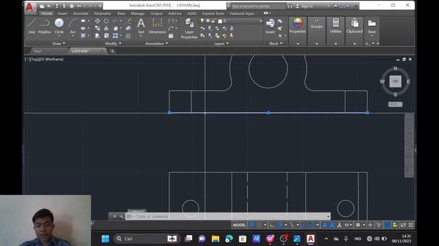 UTS 1 AUTOCAD GAMBAR 2D смотреть онлайн