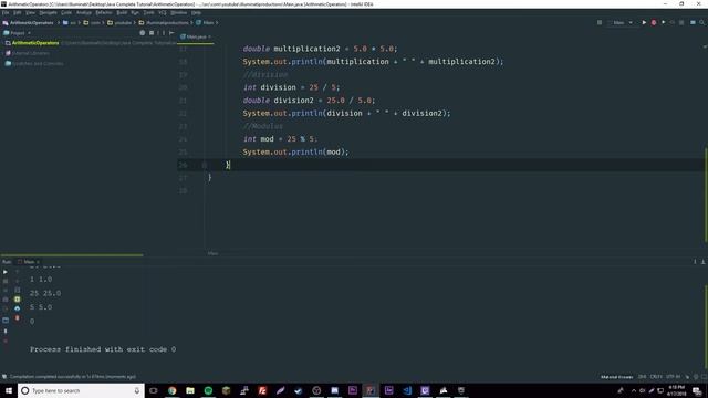 Java Tutorial Ep. 7 - Arithmetic Operators смотреть онлайн
