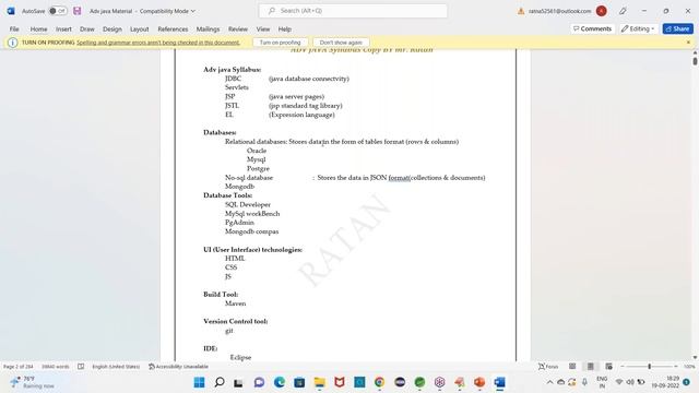 ADV. JAVA tutorials || Demo - 1 || by Mr. Ratan On 19-09-2022 @6PM IST смотреть онлайн