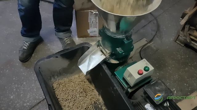 Гранулятор ZLSP-150. Гранулирование опилок. Агростарт смотреть онлайн