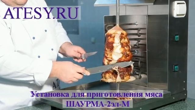 Установка Шаурма2 ЭЛ М ATESY для приготовления шаурмы от компании Фавор. Поставка оборудования по Р смотреть онлайн
