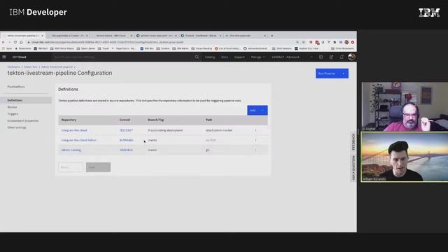 Billy and JJ work on tekton from Java standpoint on IBM Cloud смотреть онлайн