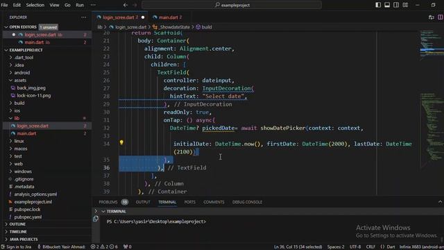 How to Display DateTime in Textfield and also format DateTime | Flutter | Dart смотреть онлайн