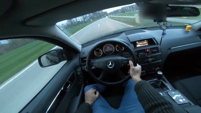 Mercedes Benz C220 CDI 170HP W204 Manual (2008) | POV Test Drive Onboard смотреть онлайн