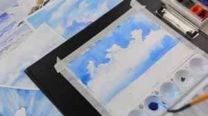 КАК РИСОВАТЬ ОБЛАКА и НЕБО акварелью?