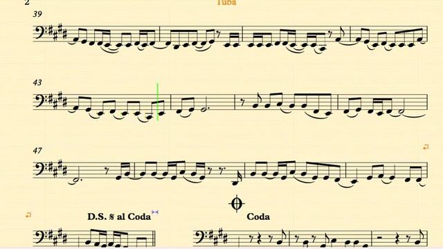#Beautiful - Mariah Carey - Tuba Sheet Music and Chords смотреть онлайн