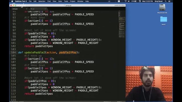 Pong Neural Network (LIVE) смотреть онлайн