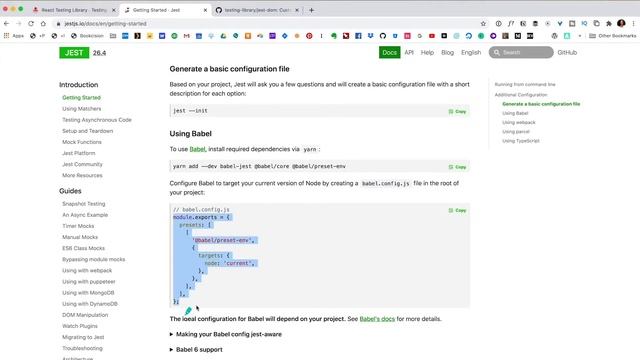 JavaScript Testing Setup смотреть онлайн