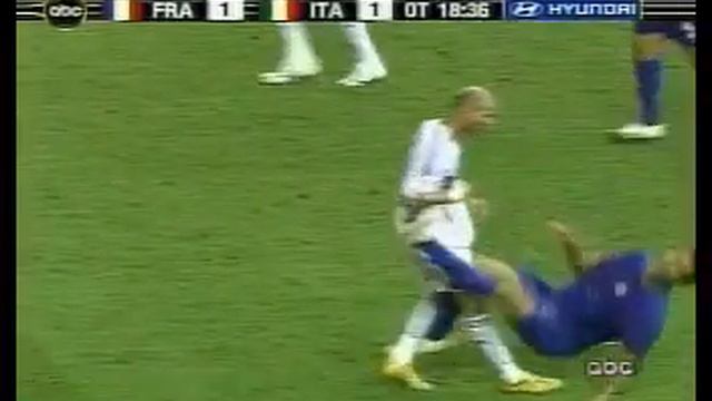 Zidane Headbutt during FIFA World Cup Final 2006!! vs. Italy смотреть онлайн