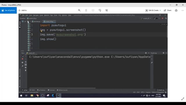 Python Screenshot Tutorial – How To Take Screenshot Using Python | Taking Screenshot Using PyAutoGU смотреть онлайн