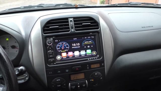 Магнитола LeTrun на Toyota RAV4 2004 года смотреть онлайн