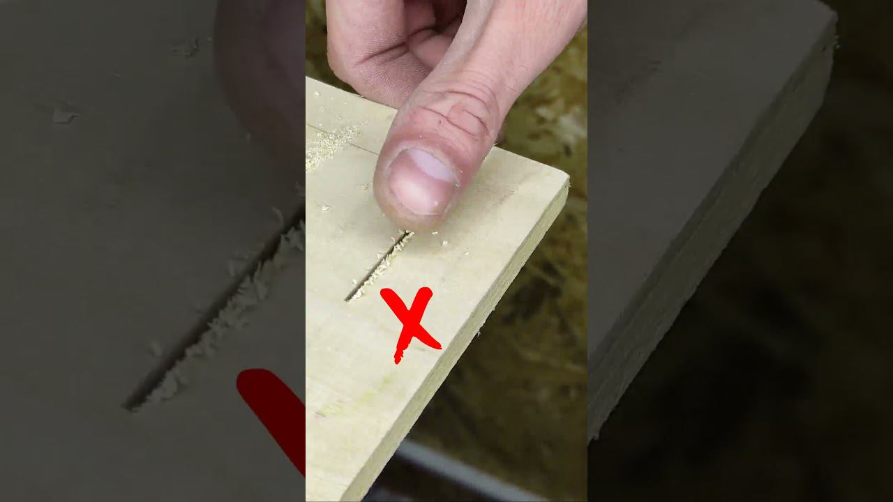 Секрет опытных мастеров! Как пилить фанеру электролобзиком без сколов? #shorts смотреть онлайн