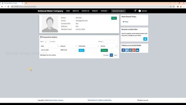 Water Company System | Online Sales Water Management System | PHP | MYSQL | HTML | CSS | JS | AJAX смотреть онлайн