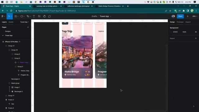 Travel or Booking App UI Kit Design | UIUX Design | Figma Tutorial смотреть онлайн