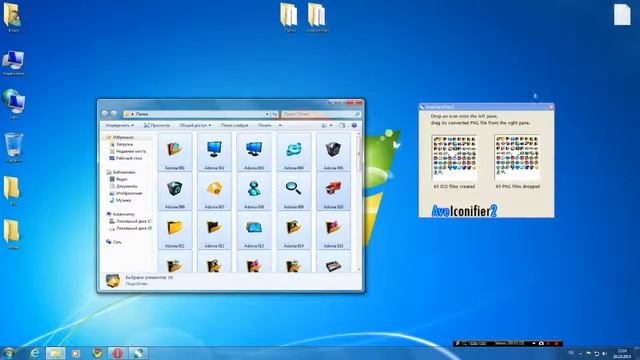 Устанавливаем иконки для рабочего стола Windows 7 смотреть онлайн