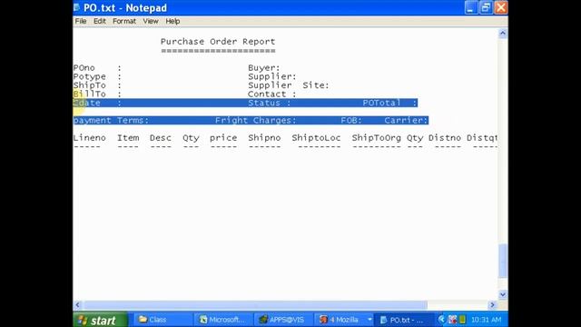 Purchasing Order(PO) Report Development In Oracle Apps Part1 смотреть онлайн