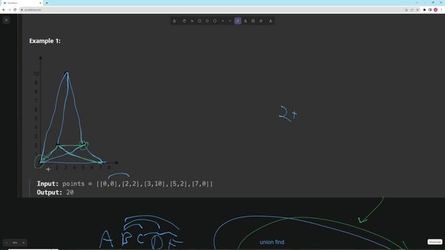 Min Cost to Connect All Points - LeetCode 1584 - Python смотреть онлайн