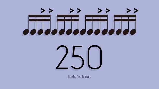 BPM = 250　メトロノーム - metronome - 16分 アクセント2-3 смотреть онлайн